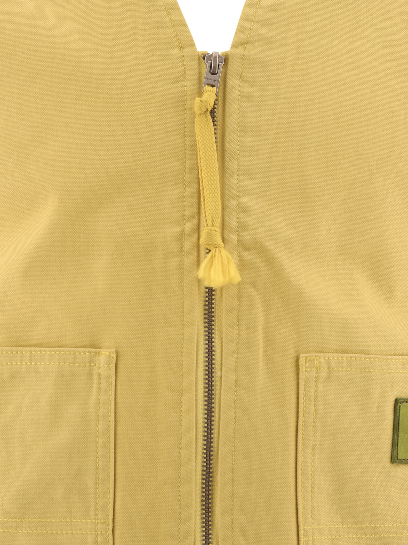 ACNE STUDIOS Yellow Canvas vest jacket